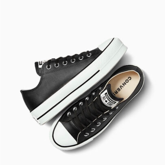 Chuck Taylor All Star Lift Platform Leather Shoes - Picture 1 of 8